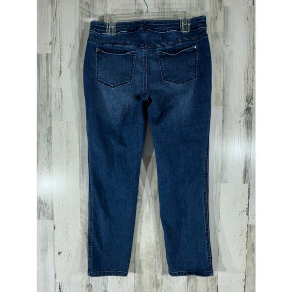 Chicos Jeans Size 0.5 (31x26.5) Perfect Stretch Girlfriend Slim Leg Ankle Pullon - Picture 2 of 8